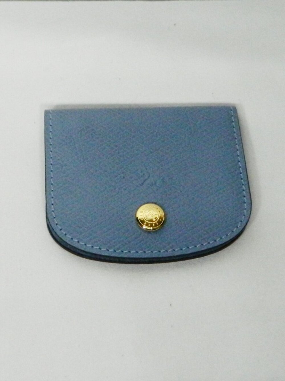 Longchamp $145 Epure ÉPURE Leather Flap Bifold Card Case Holder Slate NWOT! - Picture 4 of 5